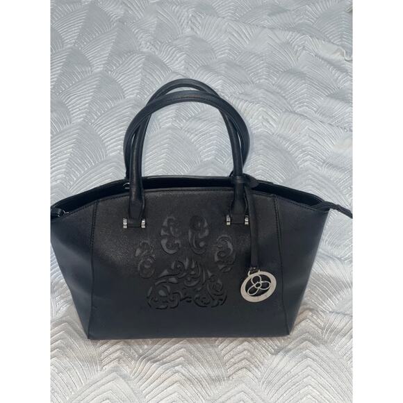 The Animal Rescue Site Black Satchel with silver Accents, Chic Bag - Picture 2 of 12